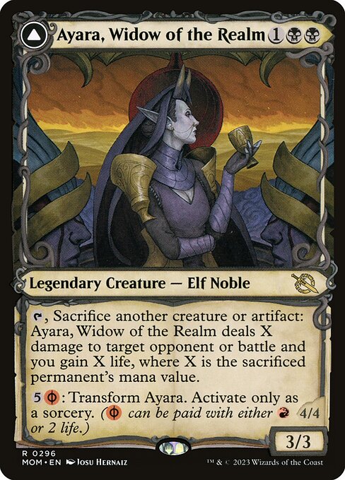 Ayara, Widow of the Realm // Ayara, Furnace Queen