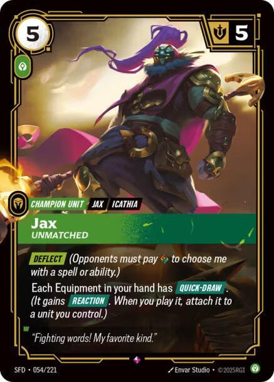 Jax Unmatched